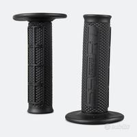 Coppia manopole pro-taper nere half waffle mx