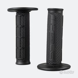 Coppia manopole pro-taper nere half waffle mx