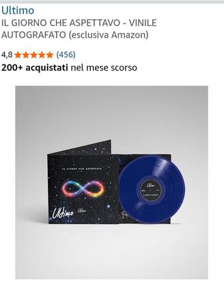 Ultimo Vinile autografato nuovo
