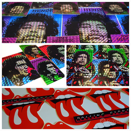 Adesivi prismatici anni 70 - 80 Pop culture arte