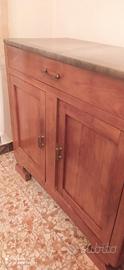 CREDENZA LEGNO MASSELLO ARTE POVERA