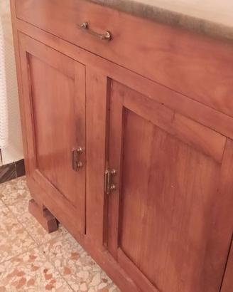 CREDENZA LEGNO MASSELLO ARTE POVERA