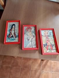 Quadretti anni 60/70 dell'artista Jolylle