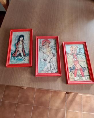 Quadretti anni 60/70 dell'artista Jolylle