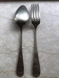 Coppia posate austriache WW1 kuk con corona