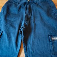 Pantaloni NAPAPIJRI cotone blu vintage T. 40