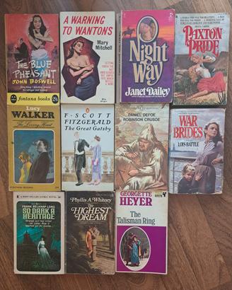 Lotto 11 libri vintage in inglese anni 60/80 .
