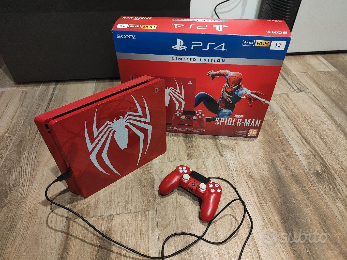 PlayStation 4 slim edizione spiderman + 4 giochi - Console e Videogiochi In  vendita a Chieti