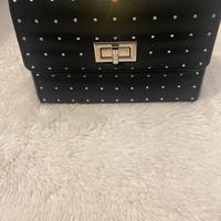 Borsa primadonna nera con strass