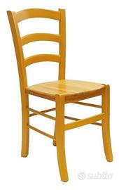 Sedie In Legno Per Bar Pub Ristorante Color Giallo