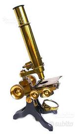 Microscopio Antico J. Long del 1800