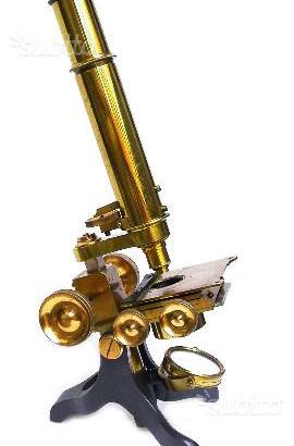 Microscopio Antico J. Long del 1800