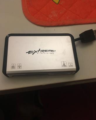 lettore usb 2.0 per tutti i tipi di memory card