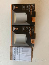 2 plafoniere da soffitto esterno IP54+ 1da interno