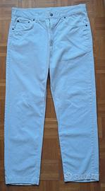 Pantalone bianco Cotton Belt taglia 48