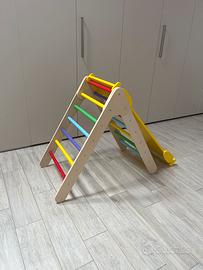 Palestrina con scivolo in legno Montessori