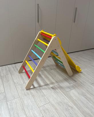 Palestrina con scivolo in legno Montessori