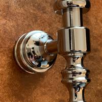 Coppia  appendi abiti da parete cromo NUOVI