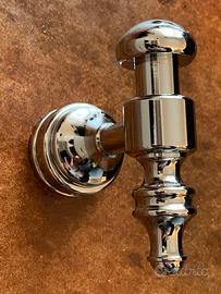 Coppia  appendi abiti da parete cromo NUOVI