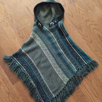 Mantella poncho bimba lana