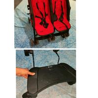passeggino gemellare Chicco + pedana per passeggin