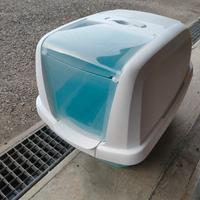 Lettiera per gatto con coperchio
