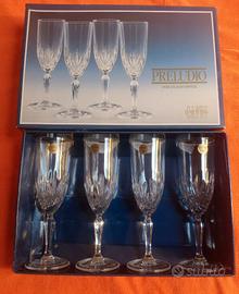 Crystal Capri 12 calici champagne flutes nuovi