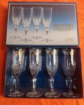 Crystal Capri 12 calici champagne flutes nuovi
