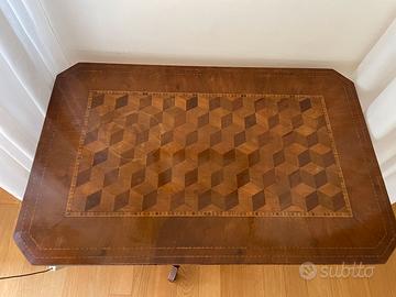 TAVOLINO ANTIQUARIATO INTARSIATO