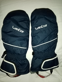 Guanti moffole da sci Wed'ze bambino 12 anni