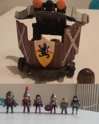 playmobil cavalieri e balestra 