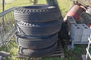 Copertoni con cerchi per rimorchio agricolo