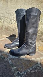 Stivali Alti al Ginocchio in Vera Pelle 40