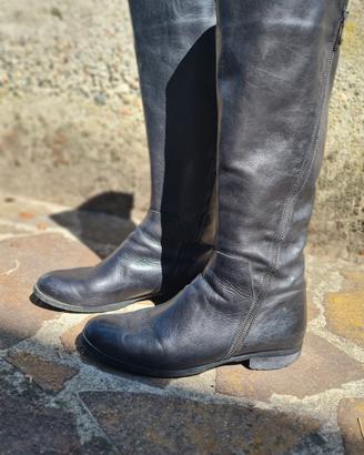 Stivali Alti al Ginocchio in Vera Pelle 40