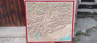 Mappa rilievo Trentino Alto Adige 1982