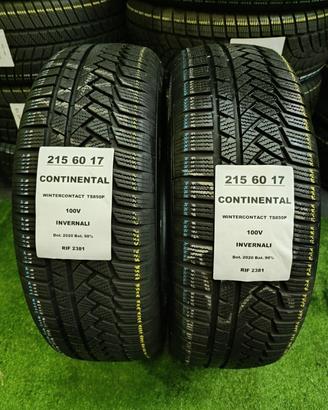 2 GOMME 215 60 17 CONTINENTAL INV RIF2381