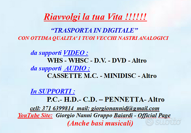 Video e Audio lavori trasporto in digitale