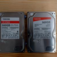 Coppia di Hard Drive 500GB
