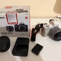 Canon EOS M50 + EF-M 15-45mm + anello EF EF-S