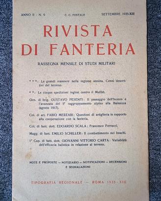 Rivista di Fanteria anno II n°9 settebre 1935