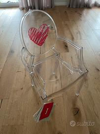 Sedia KARTELL bambino con cuore sulli schienale