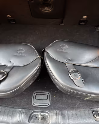 Borse laterali in cuoio Harley Davidson
