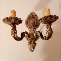 Applique ottone a due bracci