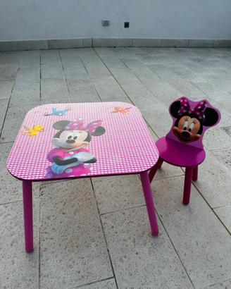 Tavolo minnie con sedia
