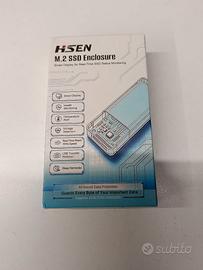 Box esterno per SSD M.2 con display intelligente