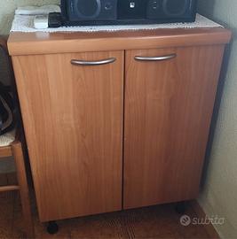 Mobile legno con ripiano