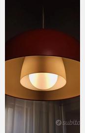 Lampadario a sospensione IKEA mod.365+Brasa, rosso