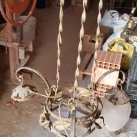 lampadario vintage anni 50 liberty manca 1 coppa