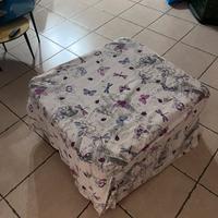 Pouf cubo che diventa letto