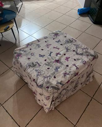 Pouf cubo che diventa letto
